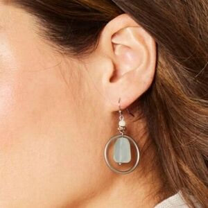 J. JILL Seaside Finds Open Circle Drop Earrings